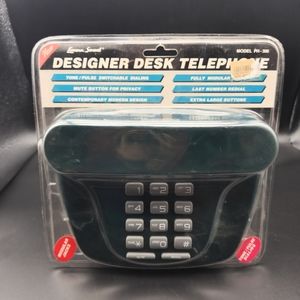 Vintage 1990's Lenoxx Sound Designer Desk Telephone BRAND NEW Ph-306 Green